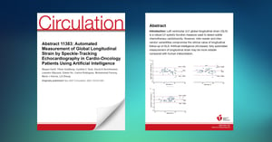 Achieving zero variability echocardiographic analysis in cardio-oncology with AI-powered EchoGo from Ultromics